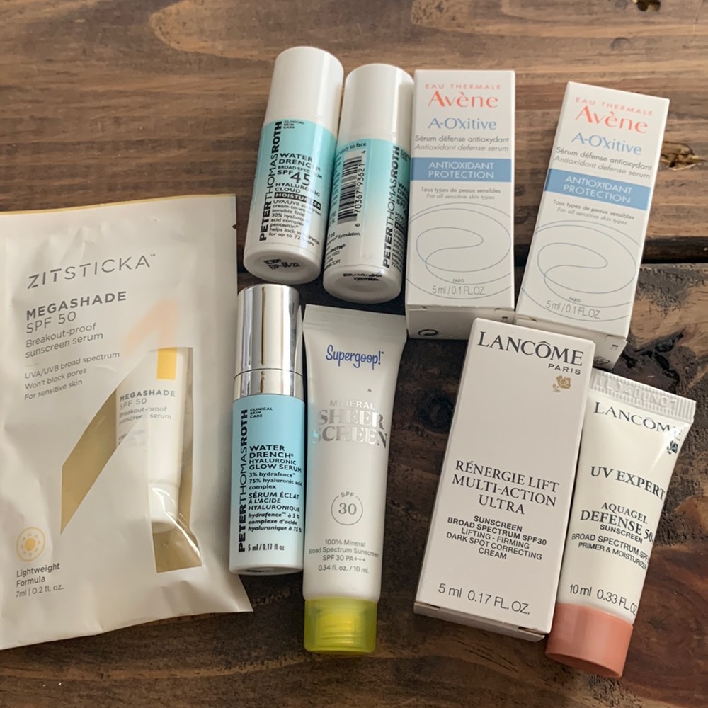 Sun  screen trial sizes
